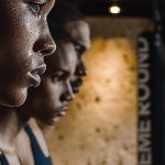 Deux boxeuses au club de boxe 11ème Round Paris Voltaire