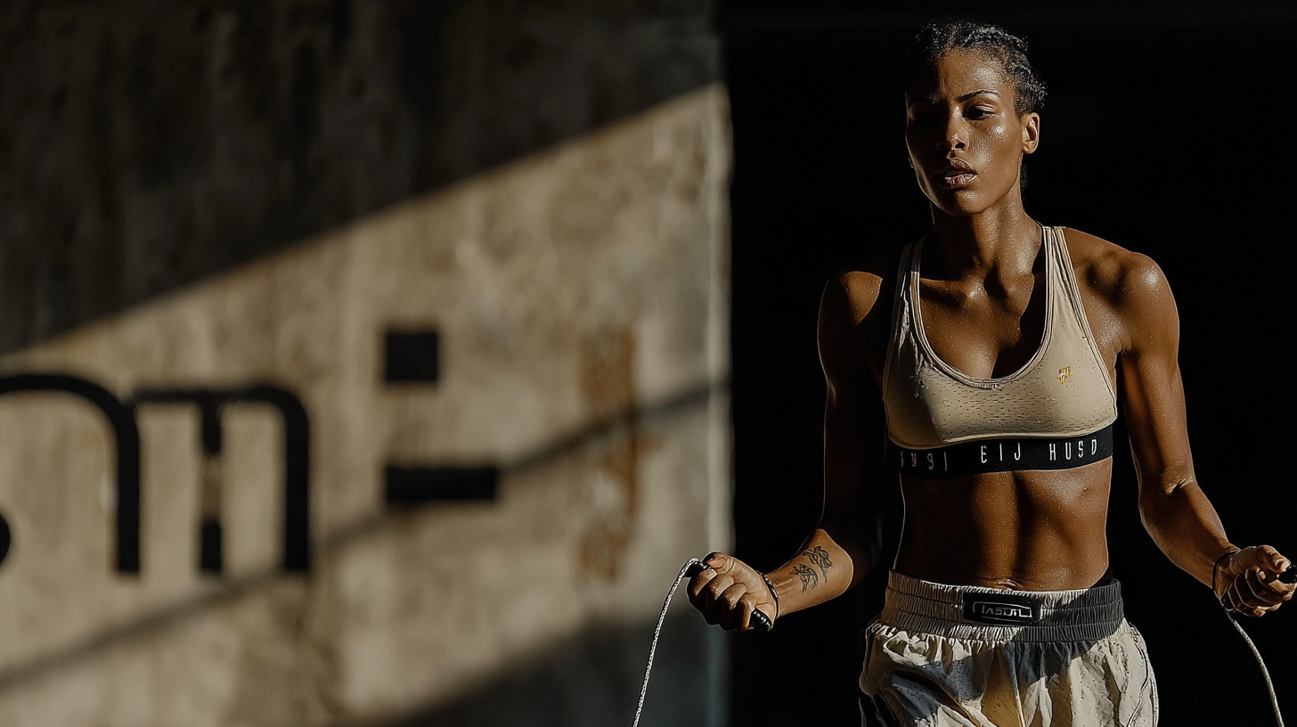 Femme à la corde à sauter au studio 11ème Round — où faire de la boxe à Paris 11e